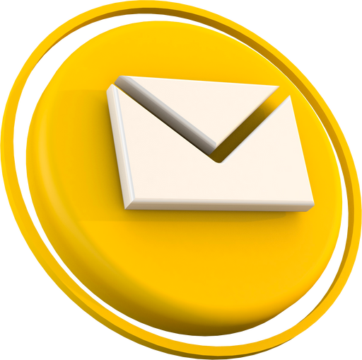 3d message icon  a modern email concept  on isolate background